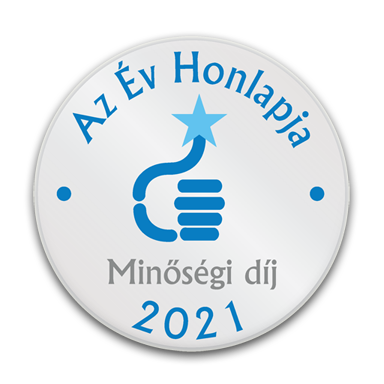 Az Év Honlapja Minőségi Díj 2021
